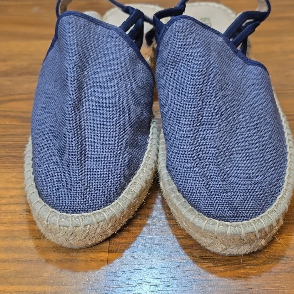 Sesto Meucci Womans Lino Slingback Canvas Espadrille Sandals